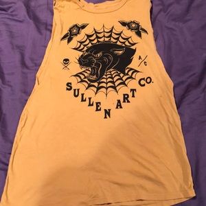 never worn sullen angels art tank top